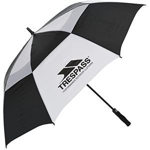 Trespass paraplu Catterick windbestendig, zwart/wit, één maat, UAACMIM30003_BKWEACH