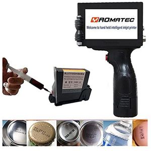 Draagbare Printer, 13.5mm bijvullen inkt-logo QR Code Serienummer Draagbare Masker Online Printer Hand Jet Handheld Thermal Inkjet Printer(Chinese 1 ink)