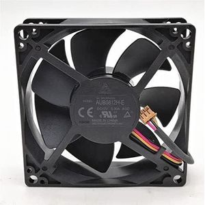 LMNCBVYA - 3-Pin 3-Wire Fan for Reliable Solutions AUB0812H-E 12V 0.3A 80mm Axial Fan