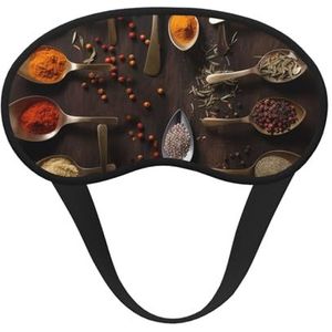 Verschillende specerijen slaapmasker zacht comfortabel oogmasker met verstelbare riem verduistering oogslaap schaduw cover voor vrouwen meisjes mannen reizen yoga dutje ploegendienst werk