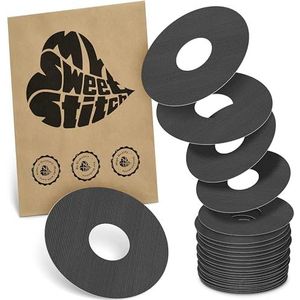 MySweetStitch - 25 x KatheterPatch, Katheterplakker met sterke hechting, Infusiepleister voor insulinepomp-infusieset (bijv. MiniMed, T:slim en Medtronic Guardian), Zwart