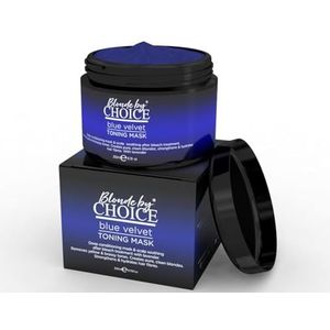Blue Velvet Toning Mask, Toner Voor Gebleekt Haar Van Blonde Naar Keuze, Diepe Conditioning & Hoofdhuid Relief Voor Beschadigd Haar