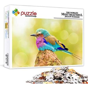 gepersonaliseerde puzzel 1000 stuk kleurrijke vogel van het paradijs legpuzzels puzzel boards Challenge Family Friends Joyful Fun Artwork Gift