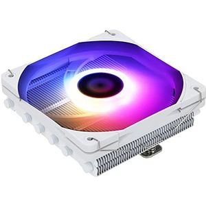 Thermalright AXP120-X67 WHITE ARGB Low Profile CPU luchtkoeler met 120 mm PWM ventilator TL-C12015W-S 4 heatpipes 67 mm hoogte AMD AM4/Intel LGA 1700/1150/1151/1200/2011/2066