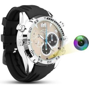 HopeGem Kleine Spionage Verbergen Camera's–Mini DV HD 1080P Horloge Ingebouwde 32G-Geheugenkaart Spy Cam(W5000)