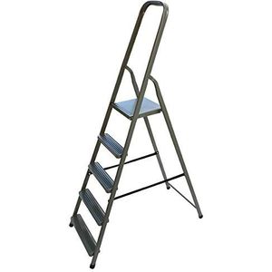 Huishoudelijke ladder, vouwladder, staande ladder, 5 niveaus, multifunctionele ladder,