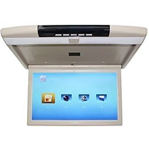 Draagbare dvd-speler voor videospelers op hoofdsteunen in auto's Automonitor 17 inch HD LCD-scherm MP5-videospeler Autodakmontage Display Multimedia Plafond TV Link FM IR HDMI-luidspreker met HD-roter