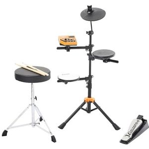 Carlsbro Rock50BP1 elektrisch drumstel voor kinderen - Incl. drumstokken, drumkruk en koptelefoon - Perfect om te leren drummen!