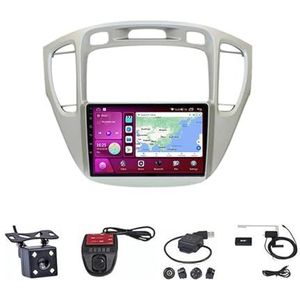 Android Double Din Car Stereo 9 Inch Touchscreen Autoradio Autotoebehoren Multimedia Stuurwielbediening met Navigatie Plug And Play Voor Toyota Highlander 1 XU20 2001-2007 (Size : M100S WIFI 1G+16G