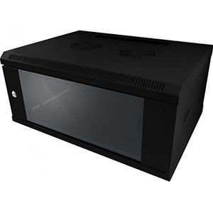 Allnet ALL-SMC6404SCHWARZ rack 4U wandrek, zwart - planken (wandrek, 4U, 50 kg, zwart, staal, passief)