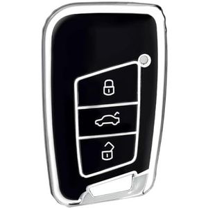Autosleutel beschermhoes TPU Auto Flip Key Case Cover Shell Voor Polo Voor Golf Voor Passat Voor Kever Voor Octavia Voor Kodiaq Voor Seat Voor Leon Sleutel Shell(2)