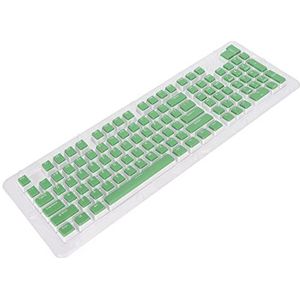 110 toetsen Toetsenbordtoetsen, gemakkelijke installatie OEM-hoogtetoetsenbordtoetsen FOS Step voor de meeste mechanische toetsenborden(Kaas groen wit)