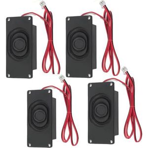 GERUI 4 stuks luidsprekers 3 watt 8 ohm luidsprekers 3 W 8 ohm JST-PH2.0 interface voor Arduino moederbord elektronische doe-het-zelfprojecten en LCD tv-monitoren
