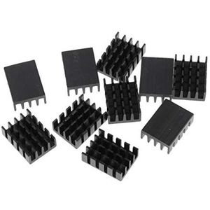 Suammiitstrieadea 10 Packs GPU CPU Thermische Heatsink Pad, 19x14x7mm, Zwart