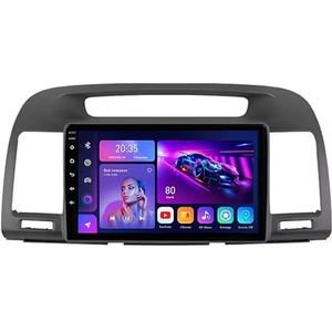 9"" 2 DIN Android 14 Autoradio Stereo voor Toyota Camry 5 VX 30 2001-2006 met draadloze CarPlay Backup Camera Stuurwielbediening GPS Navigatie Bluetooth(L100(2+32G))