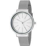 Skagen Ancher analoog quartz horloge in zilverkleur met roestvrijstalen mesh band voor dames SKW2478