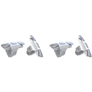 2 set van 1 Paar Game Controller Gaming Auxiliary Doel Sleutels Zinklegering Vakmanschap Mobiele Knoppen Handige Installatie Games Levert wit