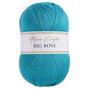 Utopia Crafts Big Boss 400g Knitting & Crochet Yarn 1200m (Teal Blue)