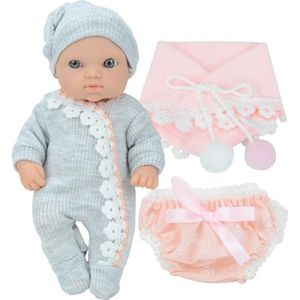 Reborn-poppen, ABS-materiaal Echte Poppen Roze Wangen En Mooie Ogen, Realistische Details Reborn-babyfiguren, Babypoppen Met Flexibele Handen En Voeten, Realistische Ogen Doe-alsof-babypop Voor Jongen