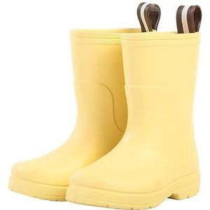 Regenschoenen for jongens en meisjes, regenlaarzen, waterdichte schoenen, antislip regenlaarzen(Color:Yellow,Size:18)