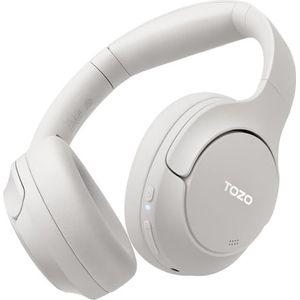 TOZO HT2 Hybride actieve ruisonderdrukkende hoofdtelefoon over het oor, draadloze Bluetooth-headset, 60H speeltijd, Hi-Res Audio Custom EQ via App Deep Bass Comfort Fit oorschelpen, voor thuiskantoor