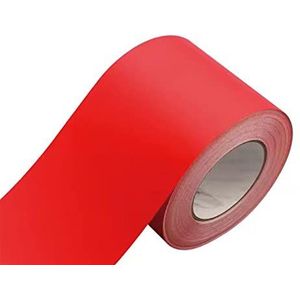 Behangrand Zelfklevende PVC wand- en plafondrandstrip, 5 m, veelkleurig, diverse maten, x(Matte Red,10cm(W) X5m(L))
