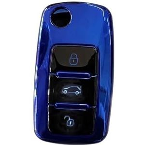 Autosleutel beschermhoes Voor Polo Voor Passat B5 B6 B7 Auto Tpu Autosleutel Case Cover Voor Golf 4 5 6 MK6 Voor Jetta Voor Lavida Voor Octavia Sleutel Shell(1 UK)