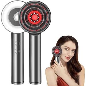Elektrische haarolie-applicator en hoofdhuid massageborstel met rood licht, 3-in-1 scalp massager haarmassageborstel voor haargroei, haarolie hoofdmassage borstel voor dames en heren