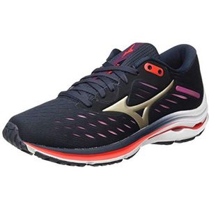 Mizuno Dames Wave Rider 24 Road Running Schoen, Indiaink Pgold ontsteking, 37 EU