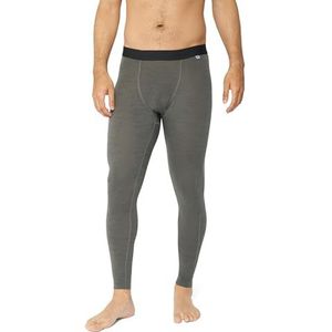 DANISH ENDURANCE Thermo Leggings voor Heren - van Merino Wol - Donkergrijs- S
