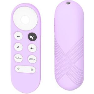 Afstandsbediening Case Voor Chromecast TV 2020 Siliconen Case Beschermhoes voor Chromecast TV (paars)