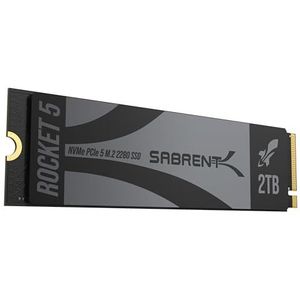 SABRENT Rocket 5 2TB SSD M.2 PCIe Gen 5 14GB/s X4 NVMe Verlengd vermogen (SB-RKT5-2TB)
