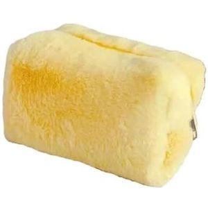 De Make-upzak van de make-upzak Draagbare Pluche in Kleuren Duurzaam Kosmetisch voor Schoonheid maakt, Geel, Eén maat