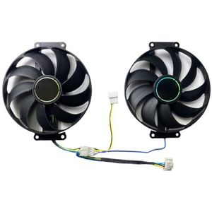 Vervangende ventilator voor ASUS voor DUAL GTX1650 MINI OC GDDR6 grafische kaart(A pair of fans)