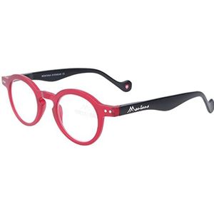 Kunststof leesbril MR69 van Montana Eyewear met hoogwaardig veerscharnier rood + 1,50 dpt