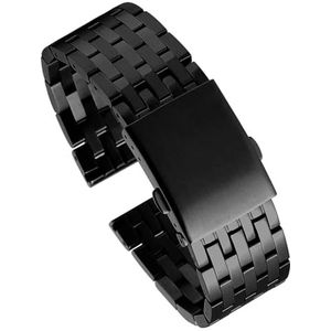 dayeer Zwart Roestvrij Stalen Horloge Armband Voor Diesel DZ4316 DZ7395 DZ7305 Solid Metal Horloge Band Strap Voor Mannen (Color : B2, Size : 30mm)