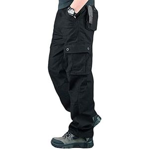 Cargo Combat Trousers for Men Work Trousers Multi Pockets Tactical Pants Camping Hiking Pants,6/8 Pockets