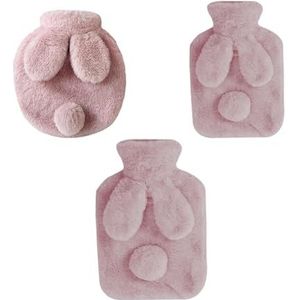 Warmwaterkruik warmwaterkruik met zachte hoes bed warme vrouwen watervulling schattige warmwaterzak voor hand taille voeten nek schouders warmwaterzak (1000 ml)