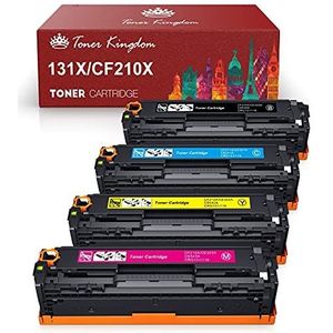 Toner Kingdom Compatibele tonercartridge voor HP 131X CF210X CF210A 131A voor HP LaserJet Pro 200 Color M251n M251nw M276nw, 128A CF320A CM1415FNW CP1525N,125A CB540A CP15n CP1215n CP15