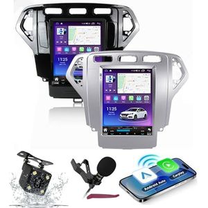 Android 14 Autoradio Navi voor F-ord Mondeo (2007-2010) 9.7 ""Verticale scherm multimediaspeler met draadloze carplay GPS-navigatie Bluetooth 5.0 HIFI FM-radio 5G-WiFi SWC MIC,M150s