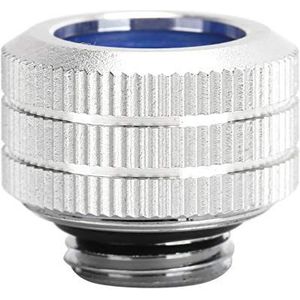 PC Waterkoeling Adapter, Harde Buis Stijve Slang Connector Fitting Computer Accessoire HYGKN‑T14MM (Zilver)