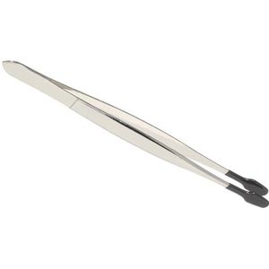 15 Stuks Rubberen Pincetten, Stickers, Industriële Handgereedschappen, Sieraden, Rubberen Punt, Platte Punt, Roestvrij Staal