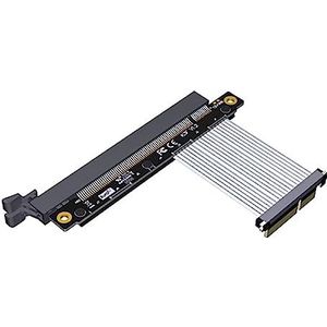 JMT PCI-E 4.0 x4 naar x16 GPU grafische kaart verlengkabel 64G/BPS verlenging 1U voor RTX3090 RX6800xt (25cm, K23SF-TL)