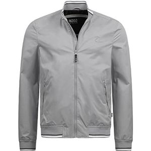 INDICODE Heren Edi Jacket | Jas met opstaande kraag en ritssluiting Lt grey XXL
