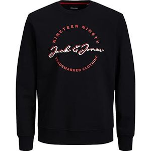 JACK & JONES Capuchontrui voor heren, oversized, grote maten, hoodie, sweatshirt, logo, 2 col, 3XL, 4XL, 5XL (XXXL, 1 stuks, Sailor Blue), blauw, 3XL grote maten