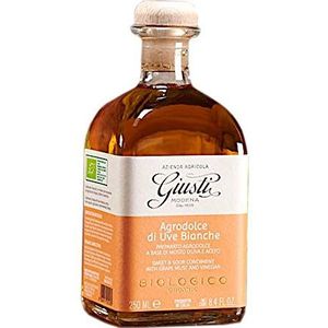 Giusti - Organic Sweet and Sour Condiment with white grapes and Balsamic Vinegar of Modena PGI - 250ml