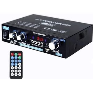 Audioversterker, 40 0W + 400W Mini Digital Home Auto Audio Versterker Auto Subwoofer Versterker HIFI Stereo Bass Power Speaker Fm Bluetooth-versterker