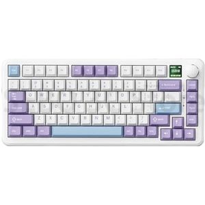 QPSJXN AK820MAX RGB mechanisch toetsenbord, magneetschakelaar, hot swappable 8K Rapid Trigger RT 0,1 mm compatibele accessoires (AK820 Max 3 Mode A)
