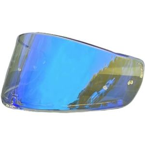 Motorhelm vizier lens, Helmvizier, FF801 Motorhelm Schilden Lens for LS2 FF397 Vizier Vervangende Zonnebrandcrème Winddicht Cascos Accessoires (Zwart - Alleen for gebruik overdag)(Revo Clear Blue-day
