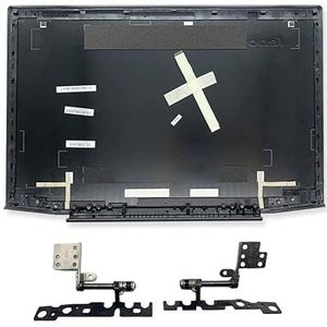 WANGHUIH LCD Achterkant Bovenste Deksel Bezel Scharnieren Compatibel met Lenovo Y50-70 Laptop Touch Screen Versie (A+H)